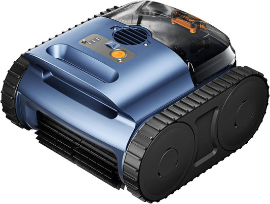 Cordless Robotic Pool Vacuum with Smart Navigation & Track Drive, Dual 180W Brushless Motor, Wall & Waterline Climbing, 150-Min Runtime, Pool Robot for Inground & Above-Ground Pools up to 2,150 Sq.Ft.